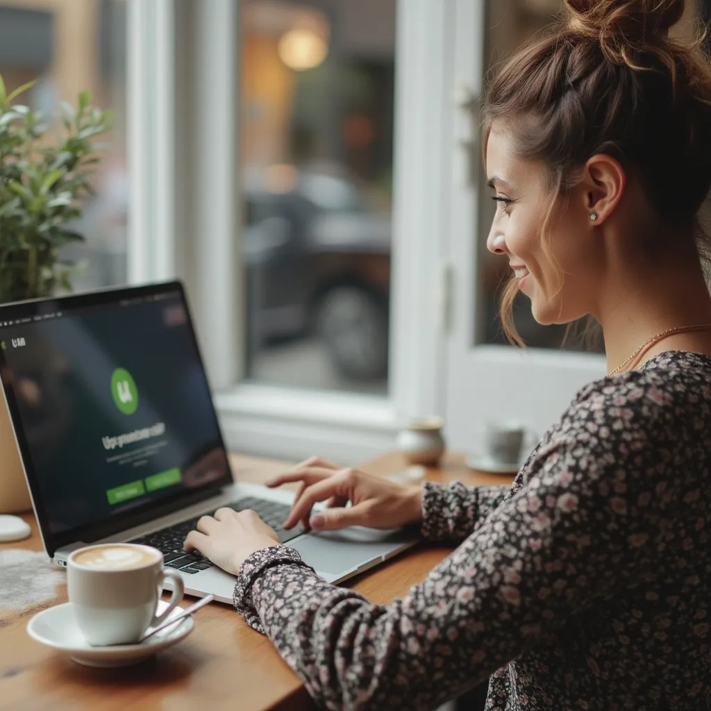 Person working on Upwork platform